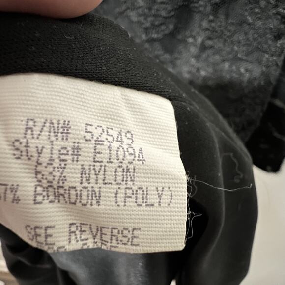 90s Laundry by Shelli Segal Black Lace Short Gothic Whimsigoth Sz 4 Dress Small - Picture 13 of 14